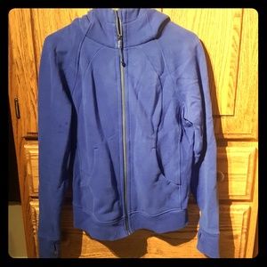 Lululemon Royal Blue Cotton Scuba Hoodie